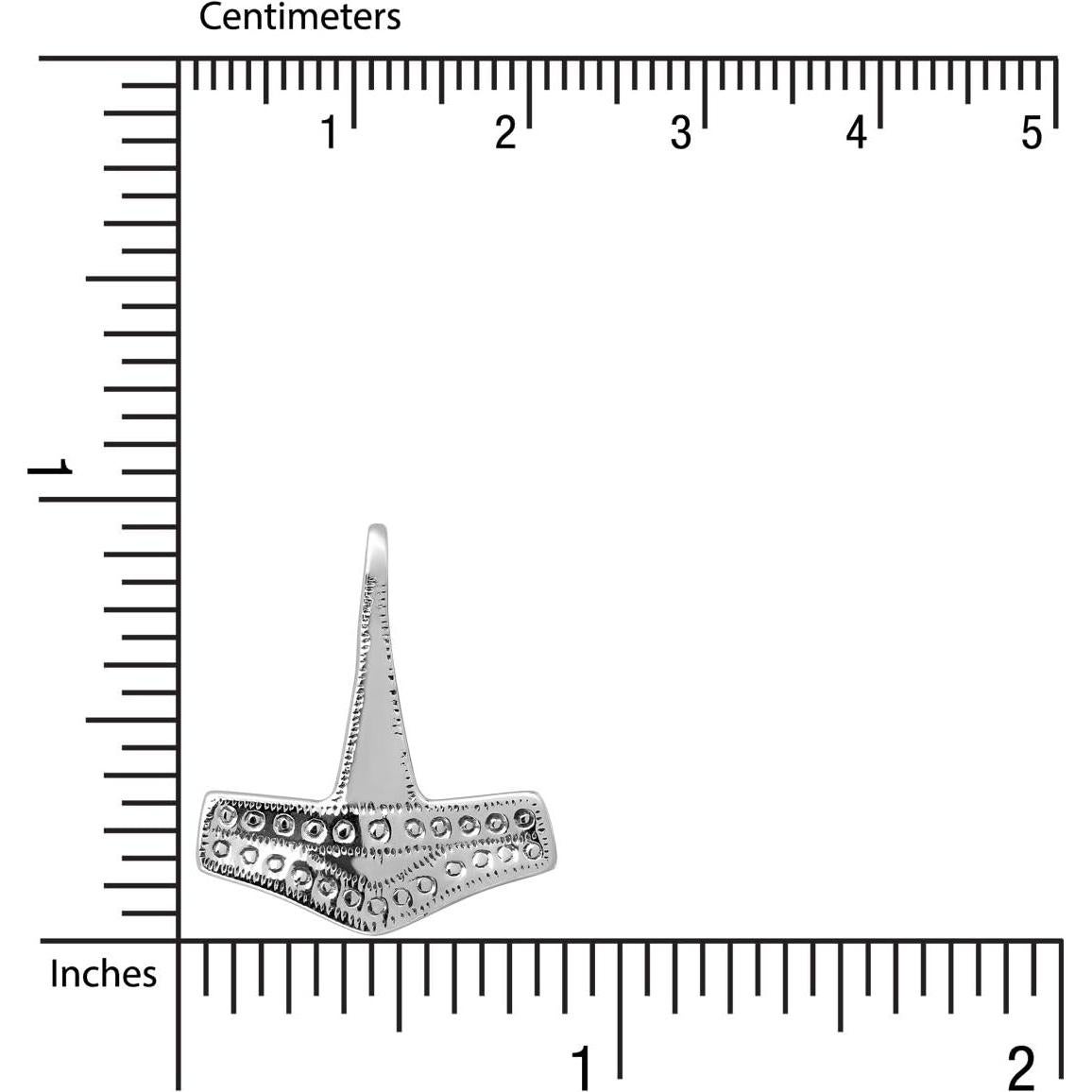 Colgante Amuleto Martillo de Thor Plata Esterlina 925