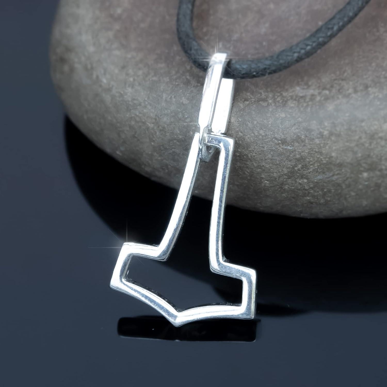 Collar Martillo de Thor Mjolnir Plata Esterlina 925 Unisex