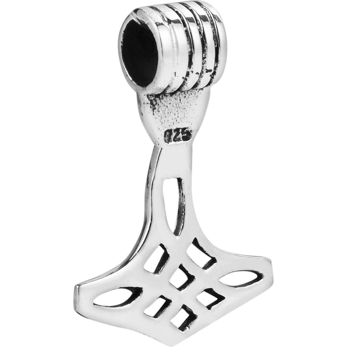 Colgante Martillo de Thor Mjolnir AeraVida Plata .925 18x27mm