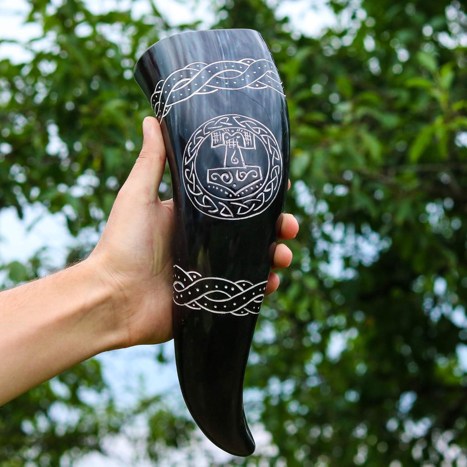 Cuerno de Bebida Vikingos 30.48cm - VikingsBrand Artesanal