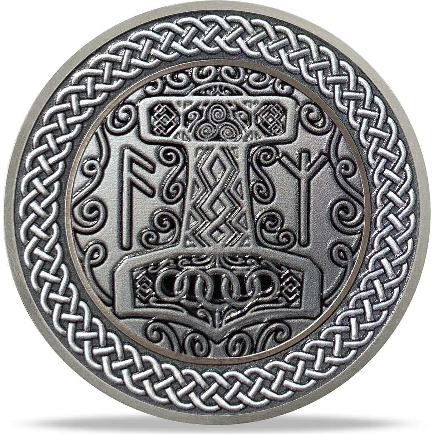 Moneda Conmemorativa Thor Viking Imasoner - 40x3mm, 30g