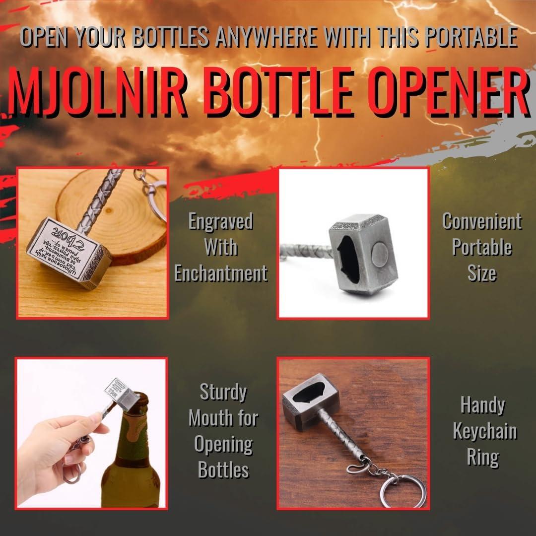 Juego de Regalo Martillo de Thor - Taza 532ml y Abrebotellas