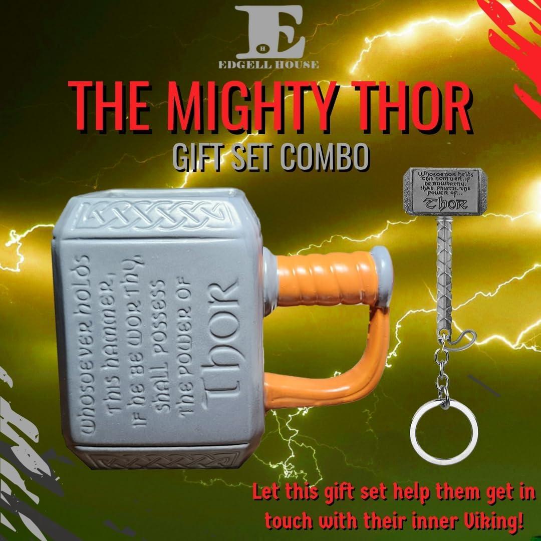 Juego de Regalo Martillo de Thor - Taza 532ml y Abrebotellas