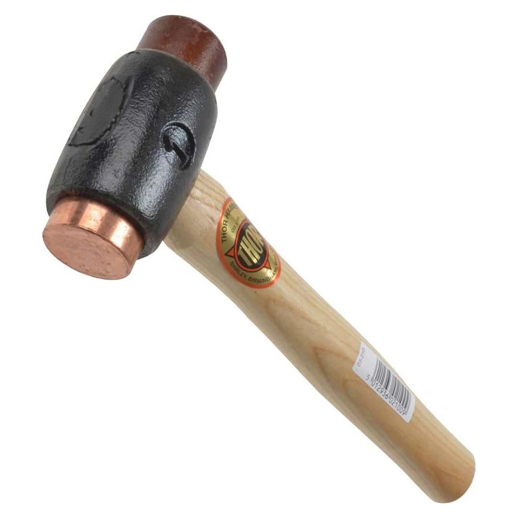 Martillo de Cobre y Cuero Thor Tamaño 1 725g Mango Madera