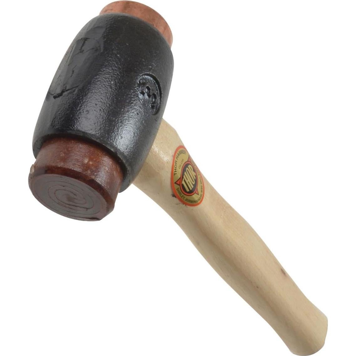 Martillo de Cobre y Cuero Thor Tamaño 1 725g Mango Madera