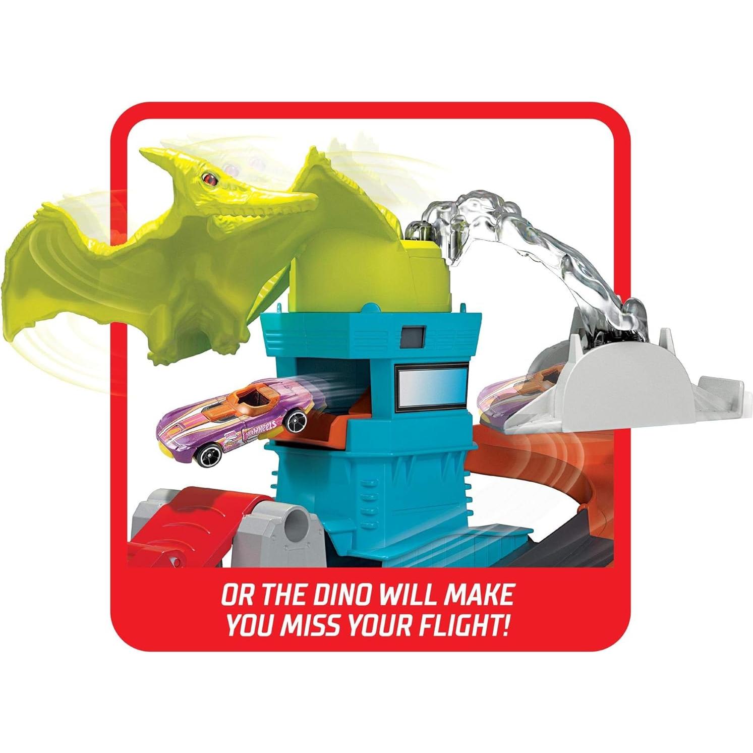 Hot Wheels Ptero Port Attack Mattel Set de Juego