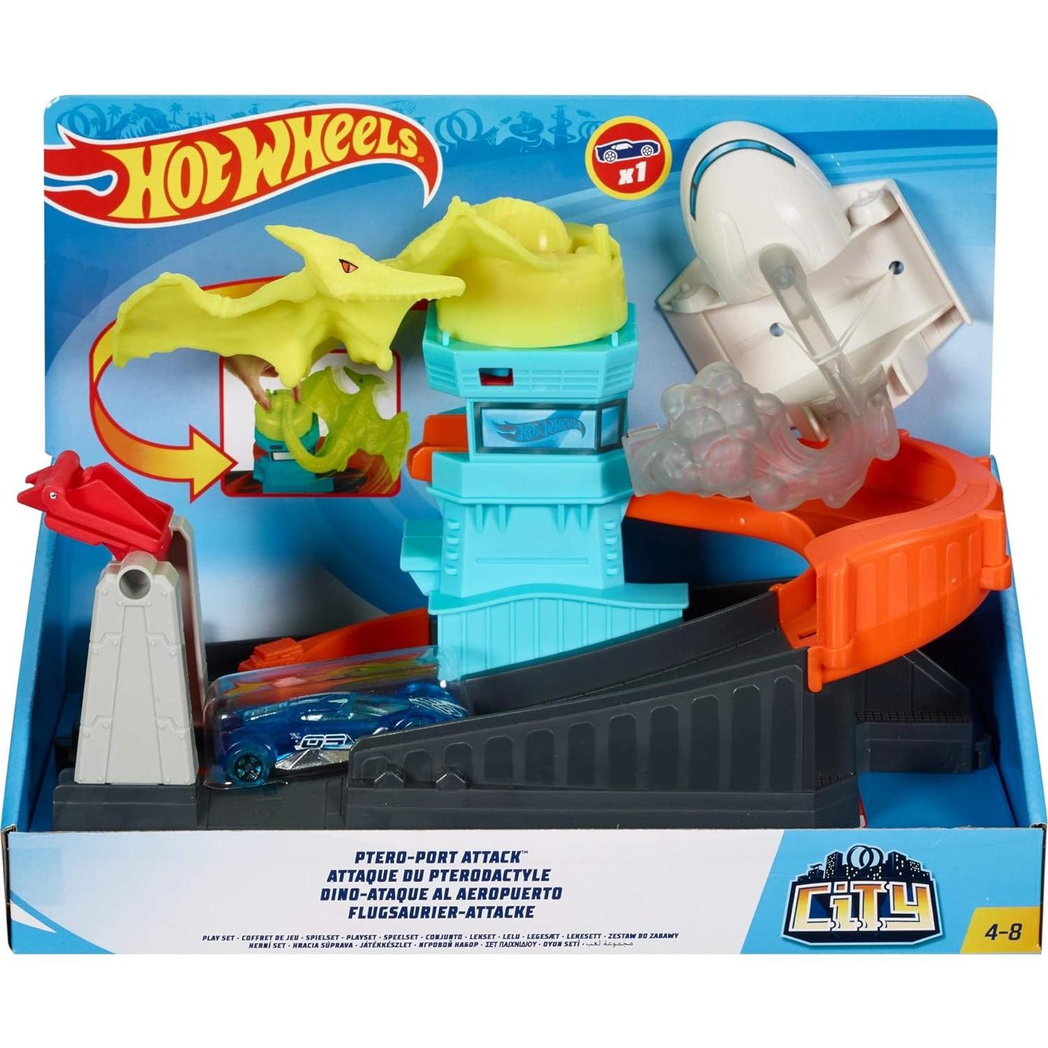 Hot Wheels Ptero Port Attack Mattel Set de Juego