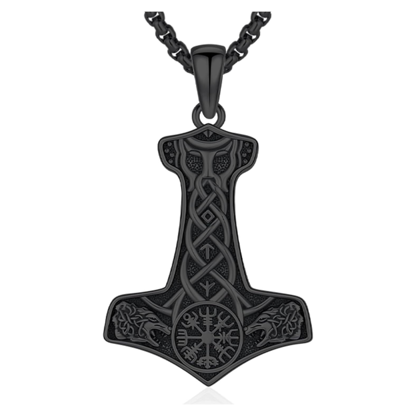 Collar Martillo de Thor AUDINCEED Plata Esterlina 925 55.88 cm