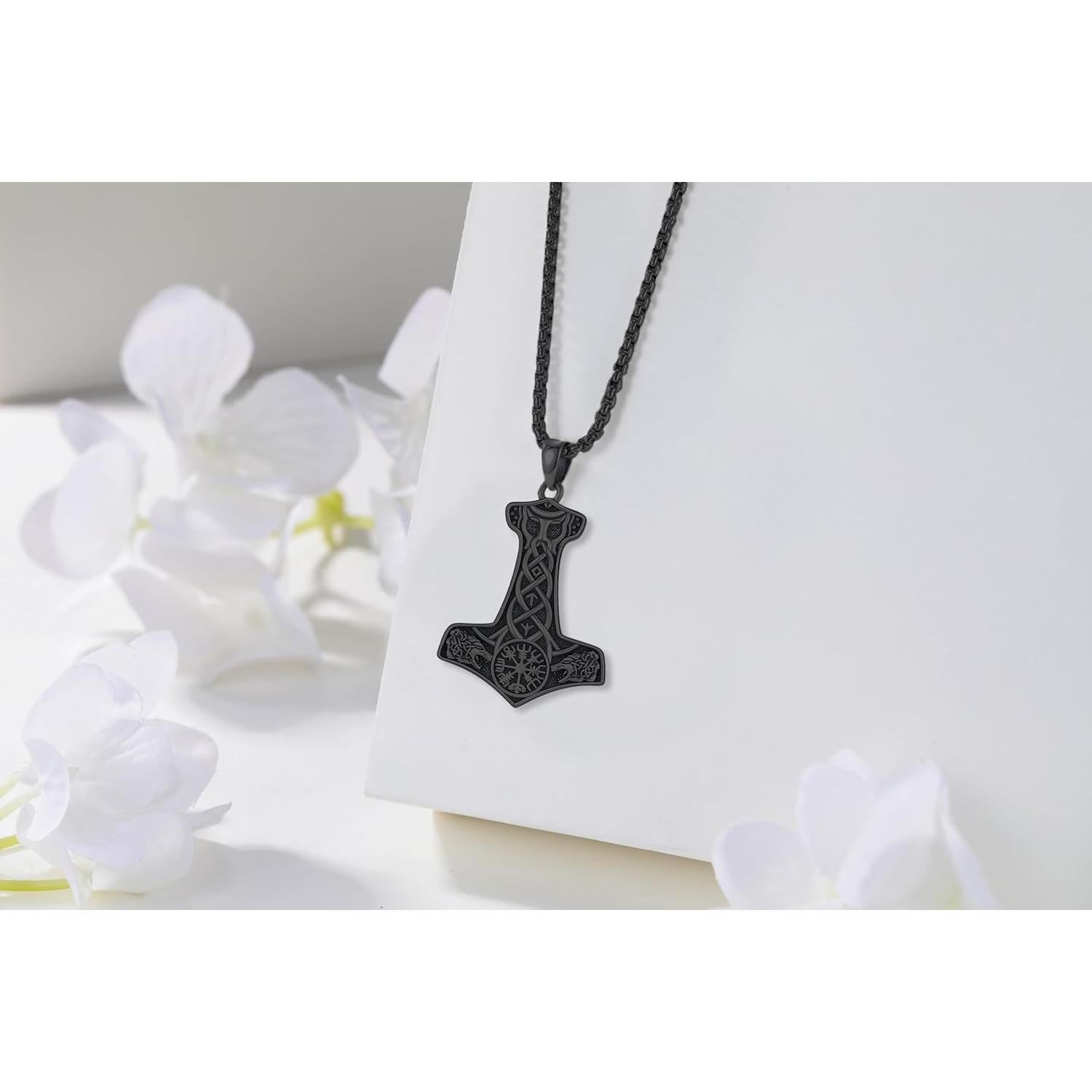 Collar Martillo de Thor AUDINCEED Plata Esterlina 925 55.88 cm