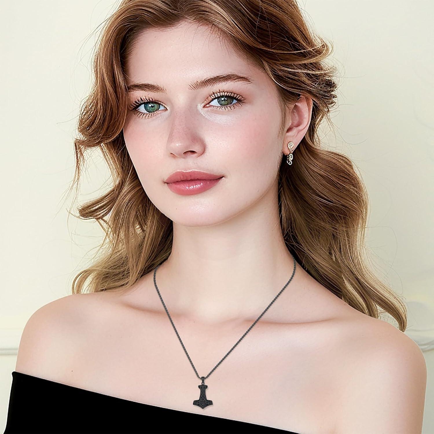 Collar Martillo de Thor AUDINCEED Plata Esterlina 925 55.88 cm