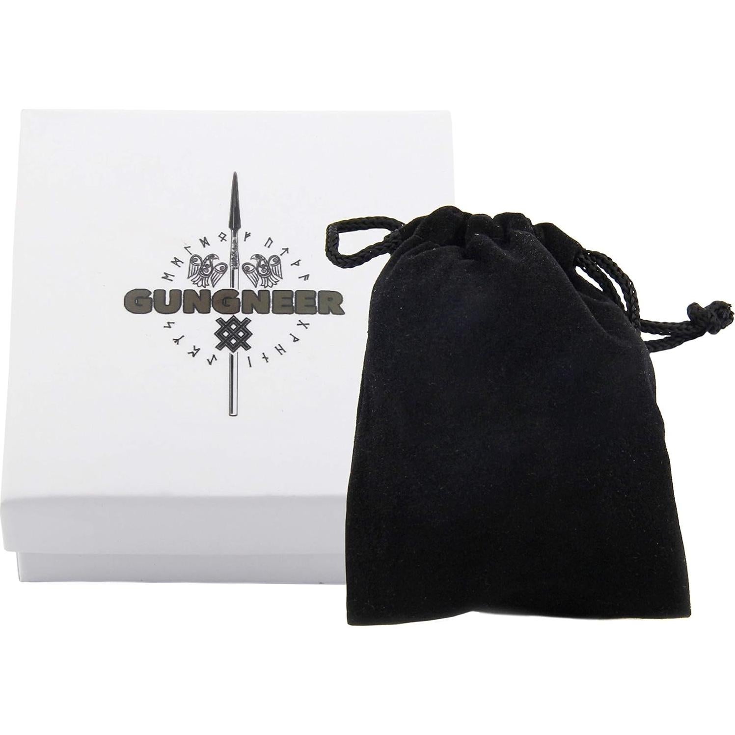 Collar Vikingo de Acero Inoxidable GUNGNEER Martillo Thor 71cm