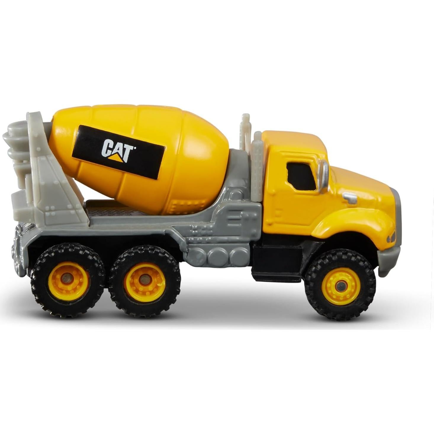 CAT Paquete de 3 Vehículos de Metal - Camión Volquete, Mezcladora y Niveladora