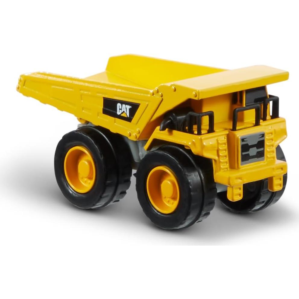 CAT Paquete de 3 Vehículos de Metal - Camión Volquete, Mezcladora y Niveladora