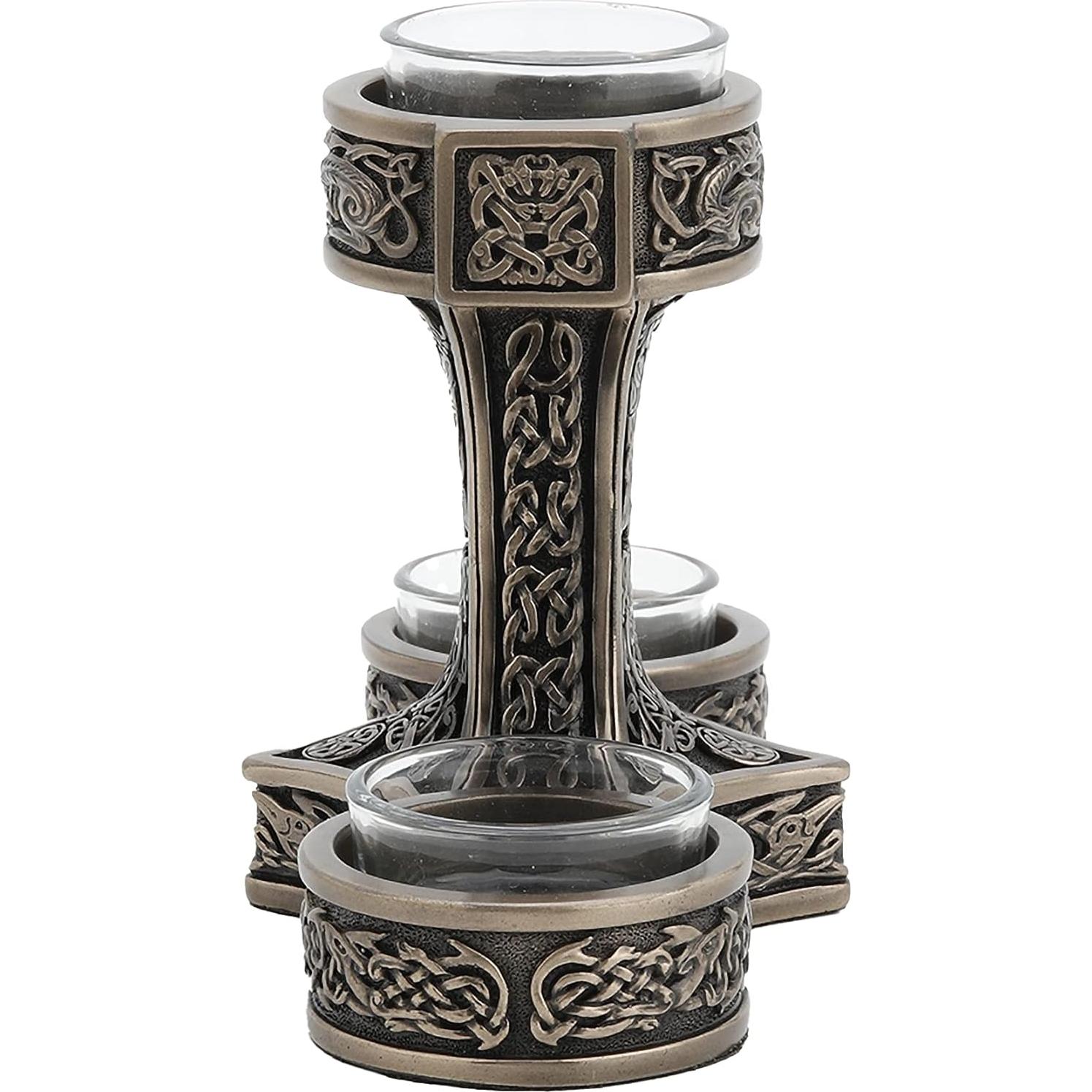 Soporte para Velas de Té Martillo de Thor Veronese 12.4 cm