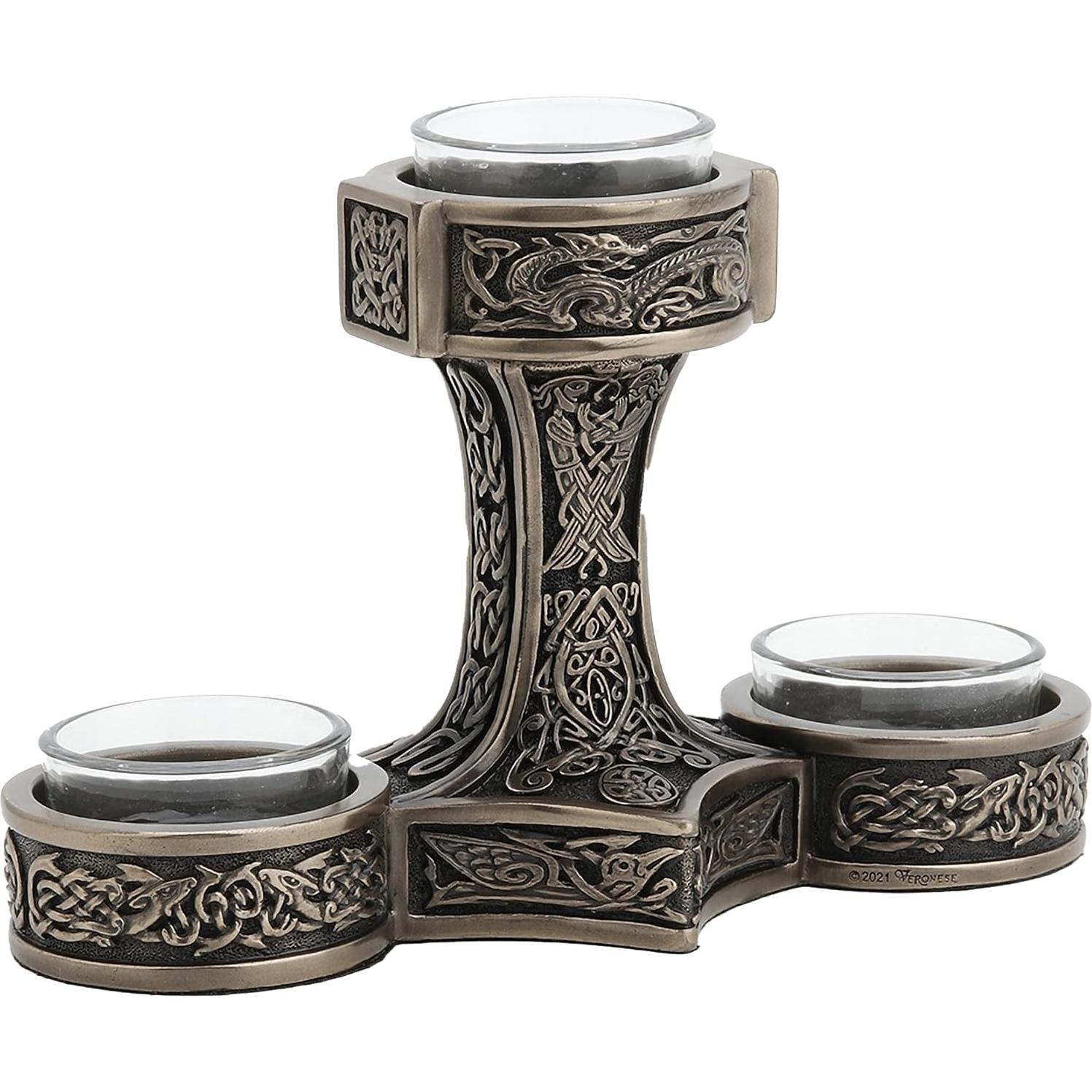Soporte para Velas de Té Martillo de Thor Veronese 12.4 cm
