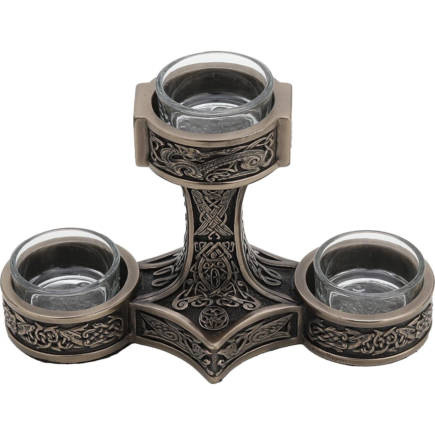 Soporte para Velas de Té Martillo de Thor Veronese 12.4 cm