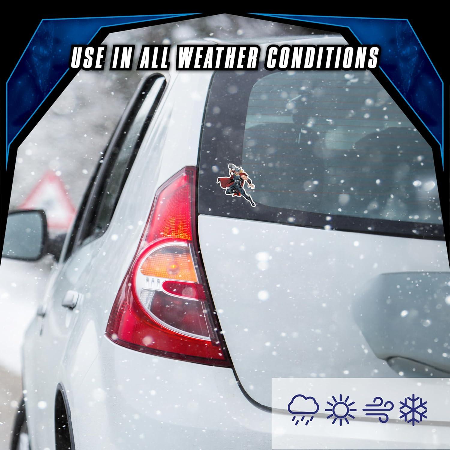 Set de 9 Calcomanías de Vinilo Thor - Stickers Marvel Resistentes