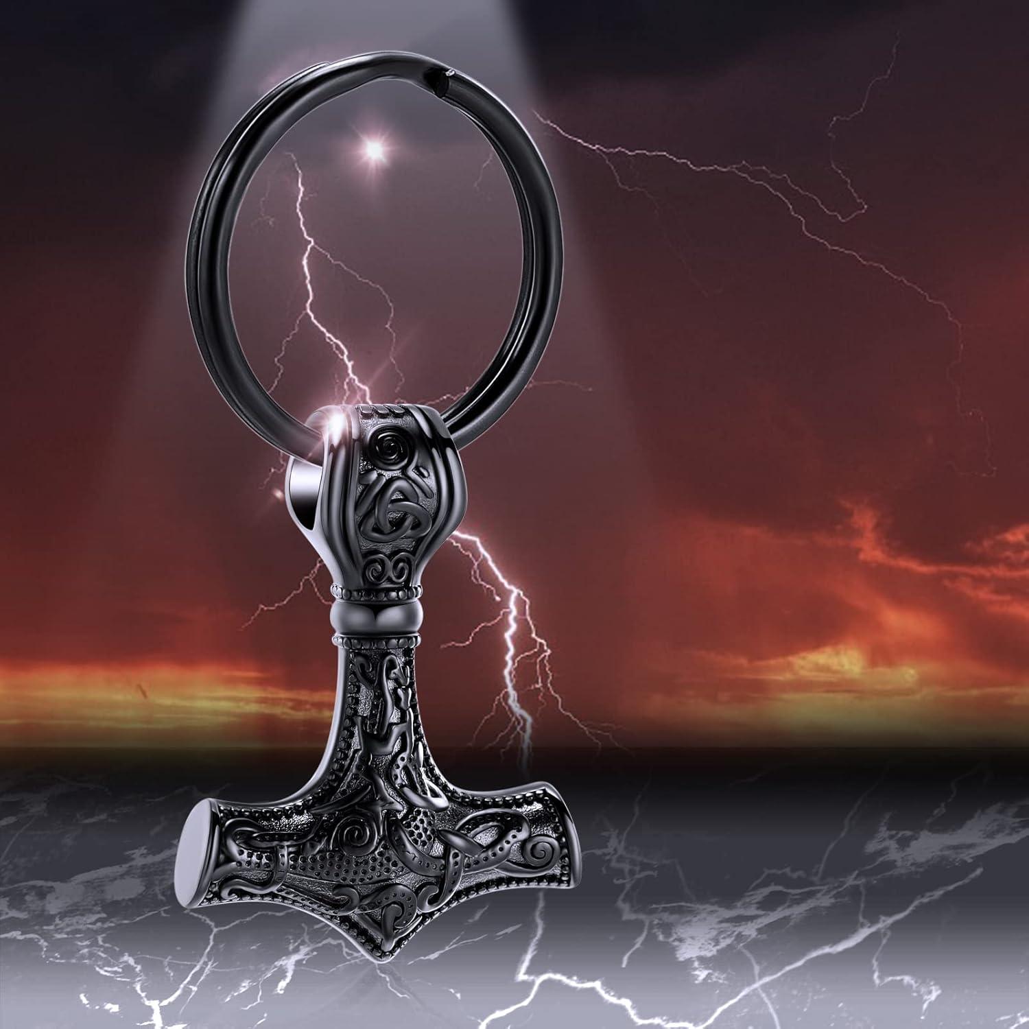 Collar Urna Mjolnir Thor Acero Inoxidable 3x4 cm para Cenizas