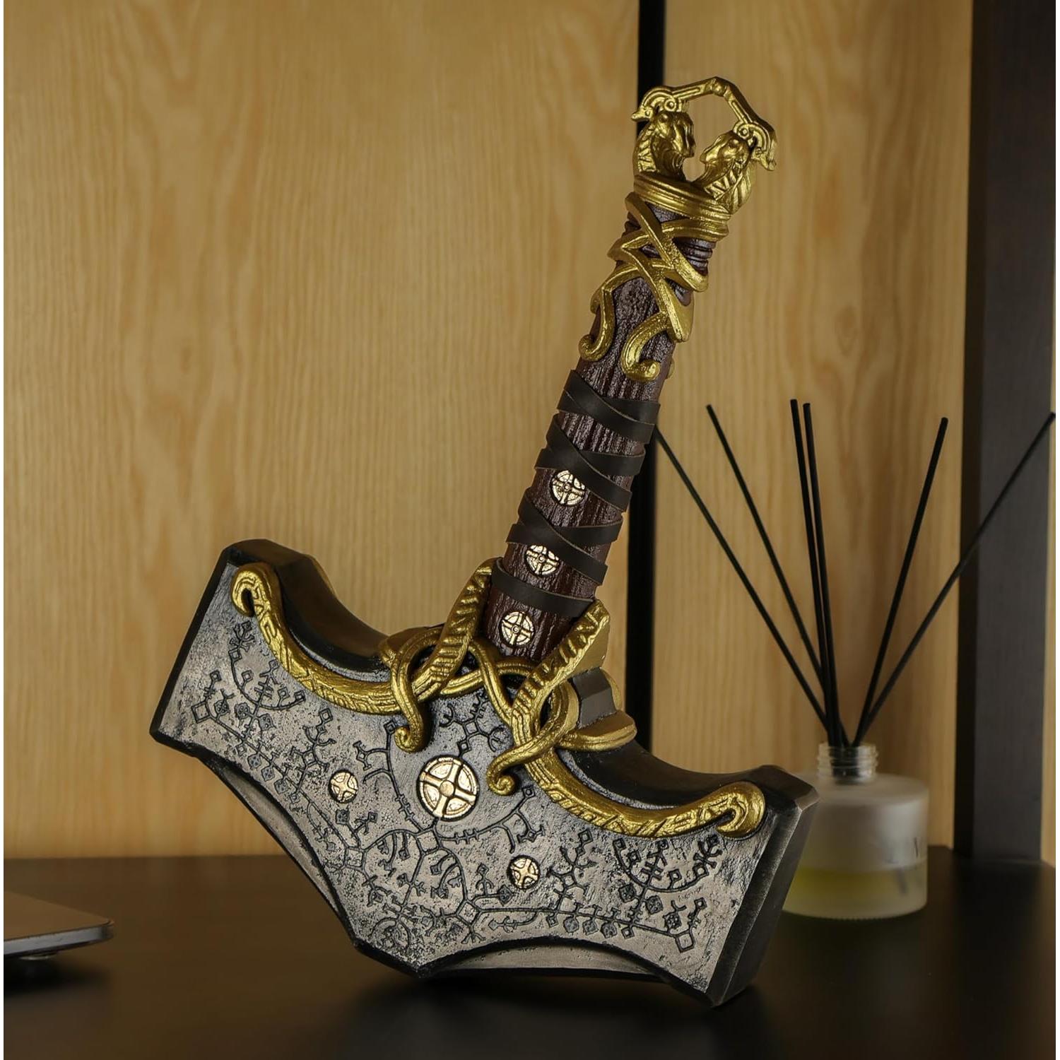 Martillo Mjolnir de Metal Sólido 12 kg - Thor GOW Ragnarok