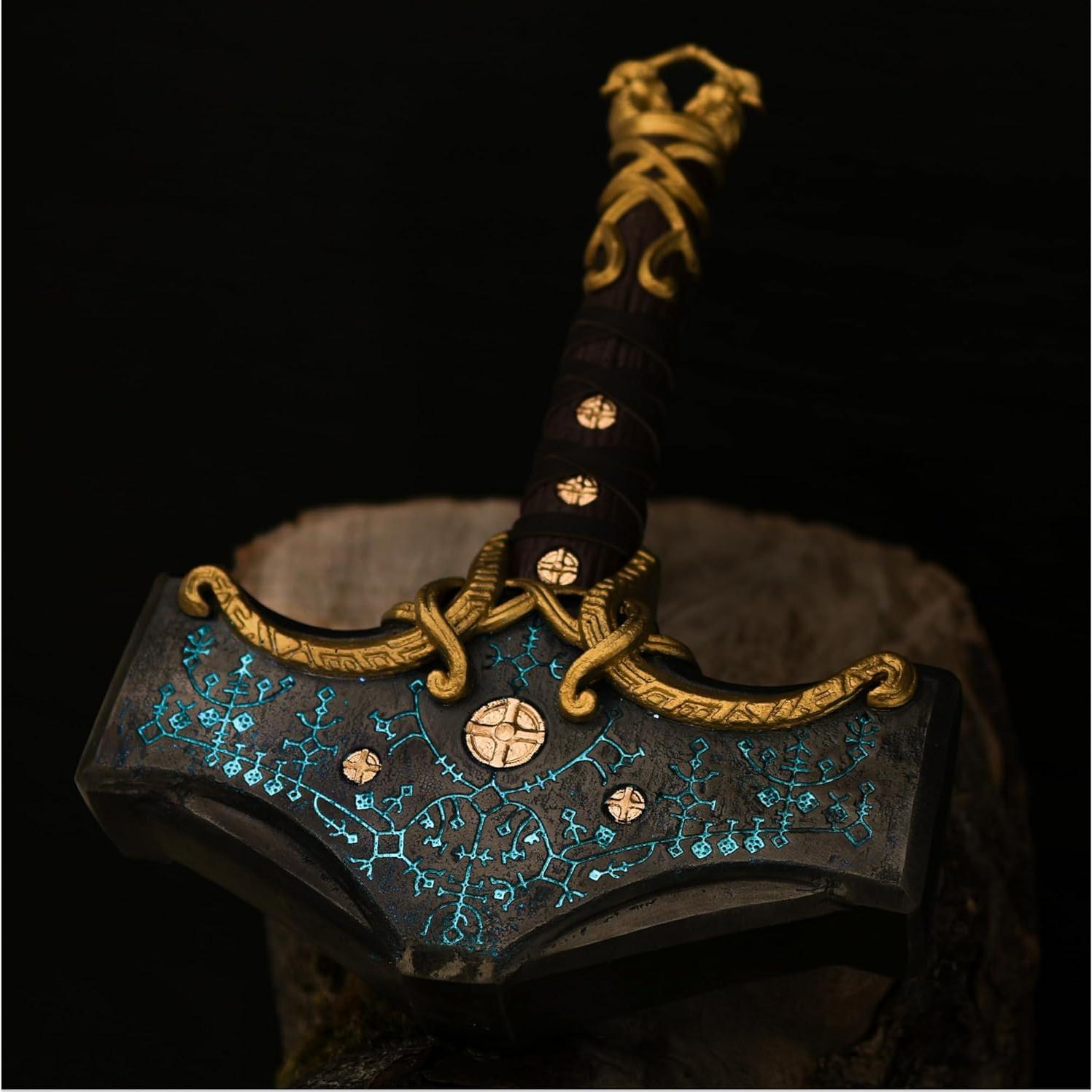 Martillo Mjolnir de Metal Sólido 12 kg - Thor GOW Ragnarok