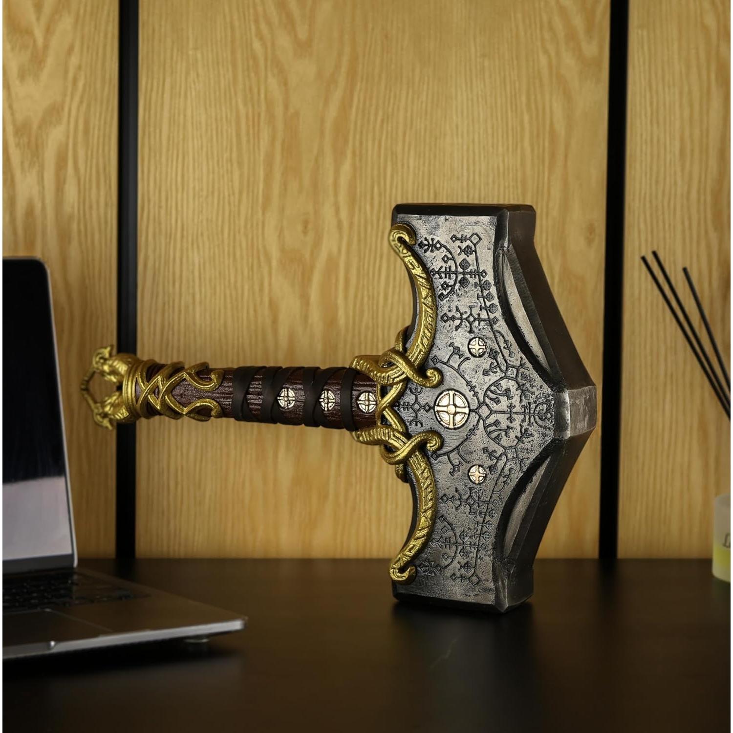 Martillo Mjolnir de Metal Sólido 12 kg - Thor GOW Ragnarok