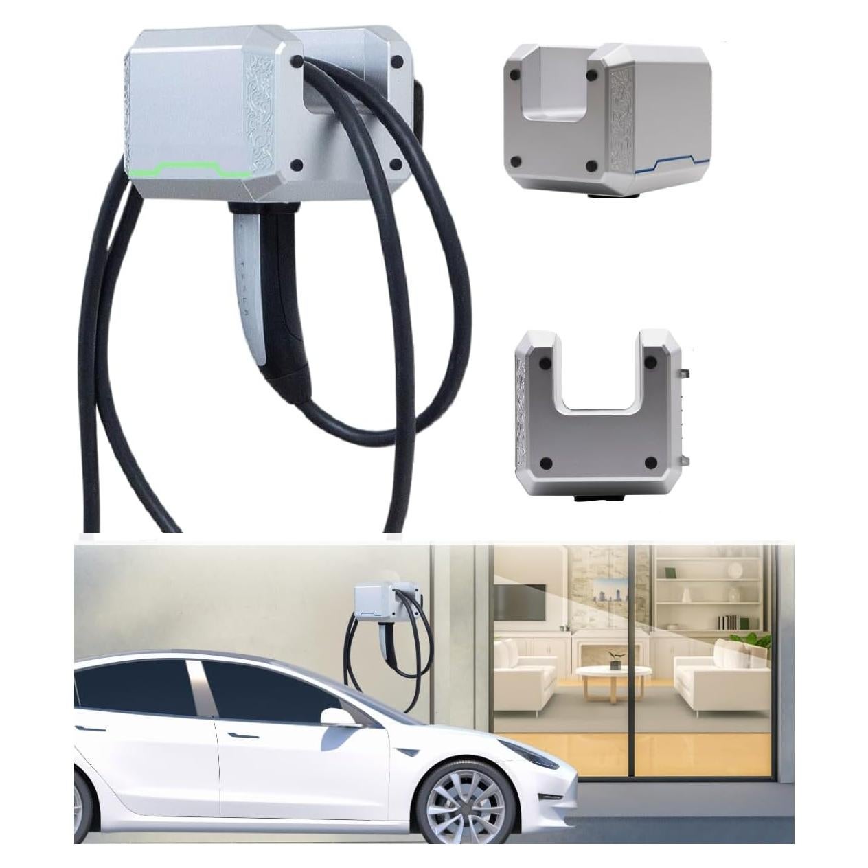 Organizador de Cable de Carga Móvil Tesla MjolnEVr Aluminio