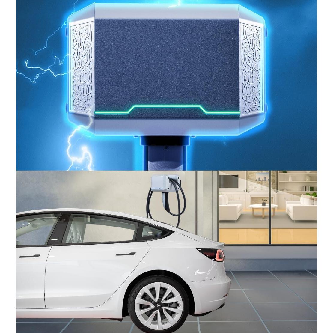 Organizador de Cable de Carga Móvil Tesla MjolnEVr Aluminio