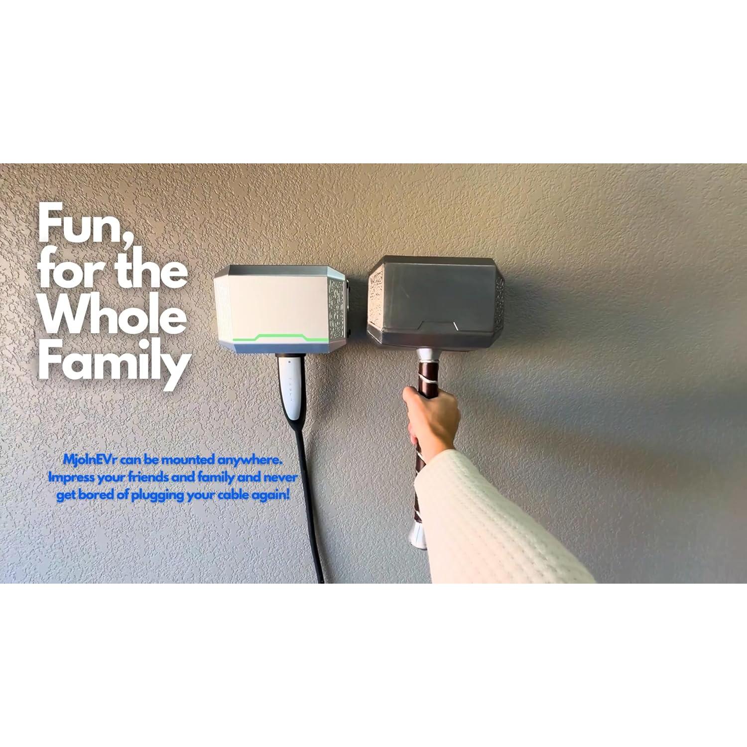 Organizador de Cable de Carga Móvil Tesla MjolnEVr Aluminio