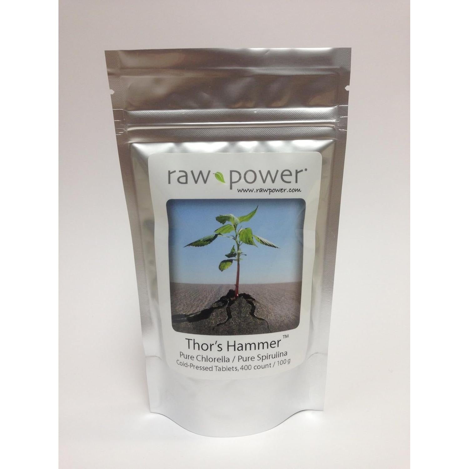 Martillo de Thor Organics 400 Tabletas Chlorella y Espirulina