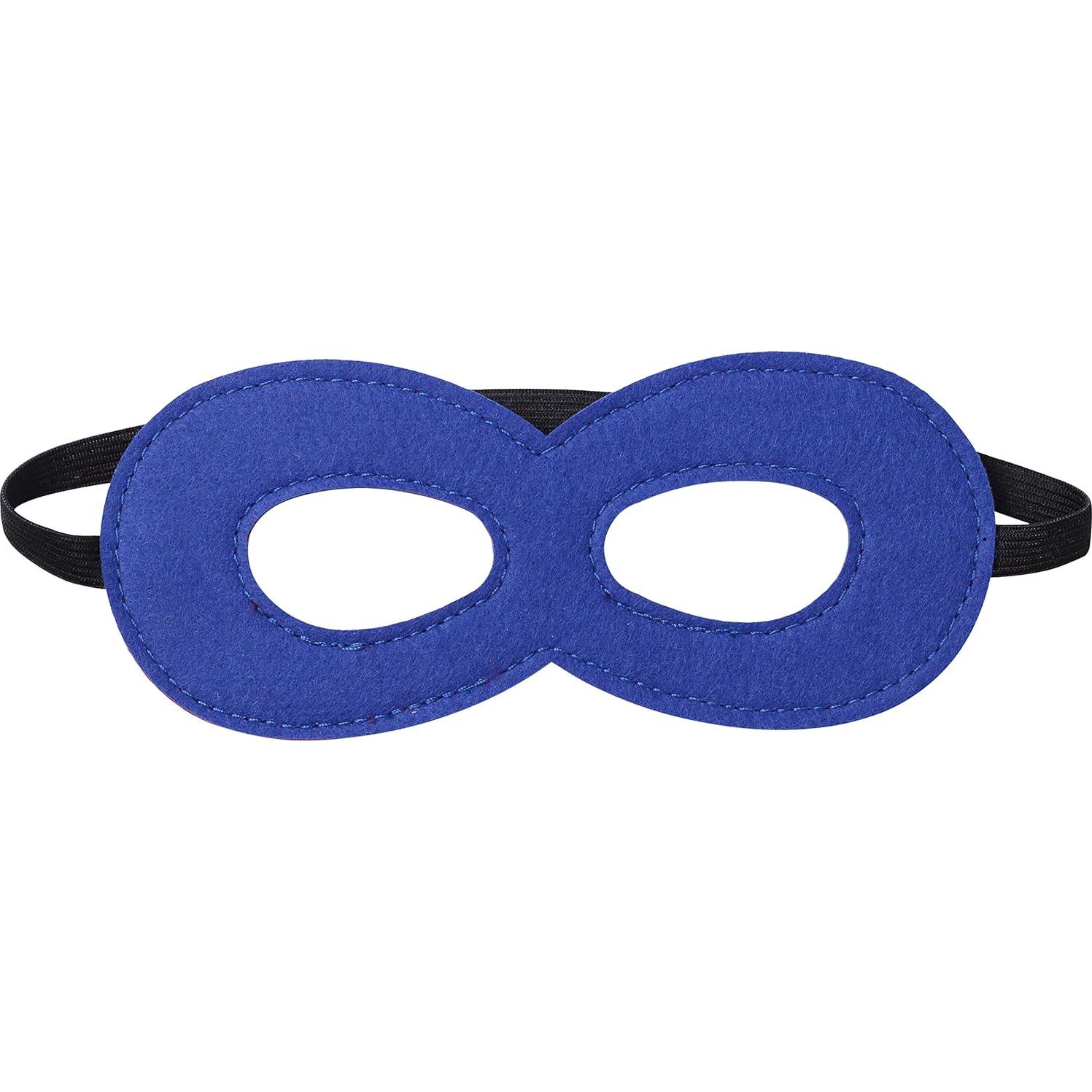 Capa de Superhéroe Azul Diffly con Máscara para Niños 70x70cm