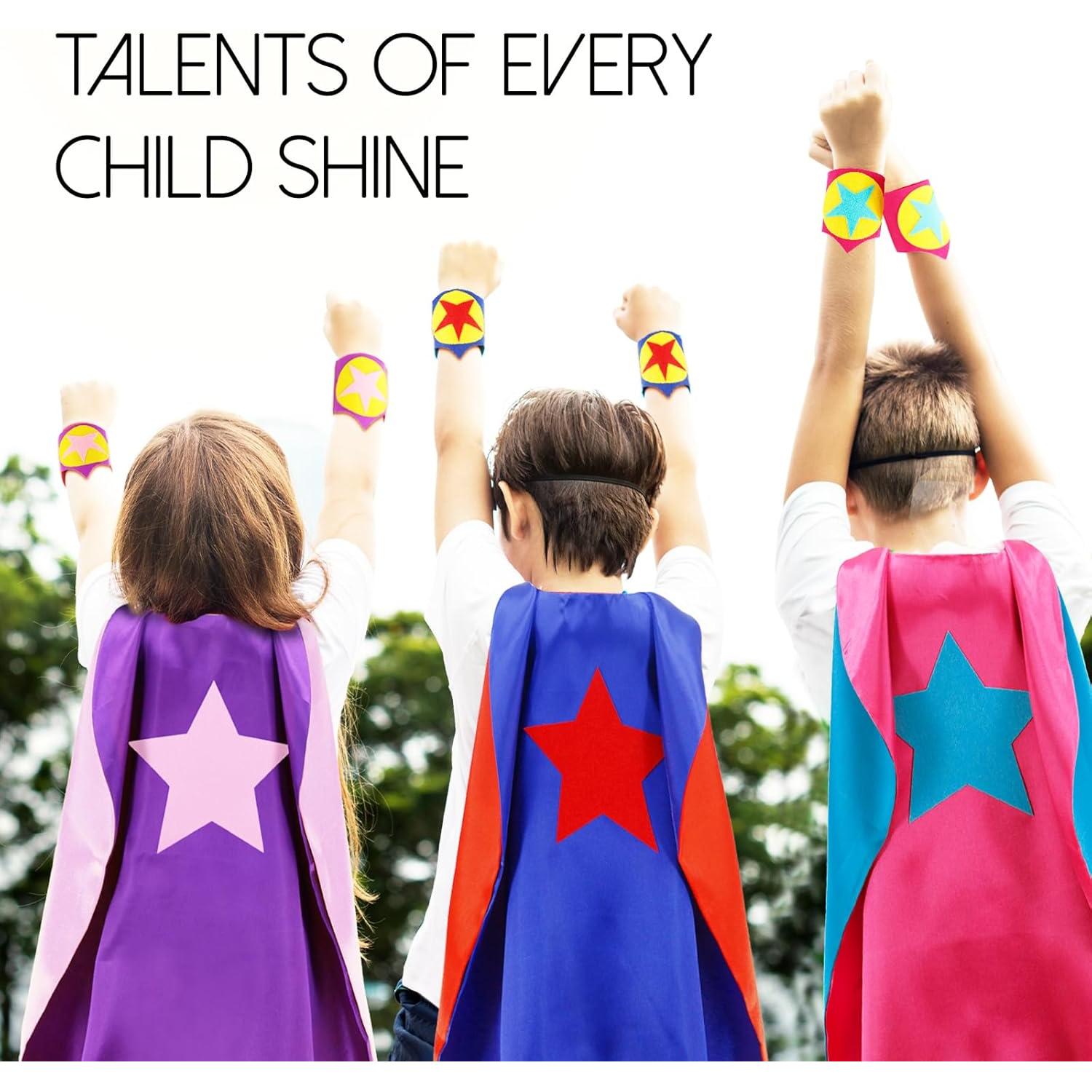 Disfraz de Superhéroe iROLEWIN para Niños con Capa y Máscara