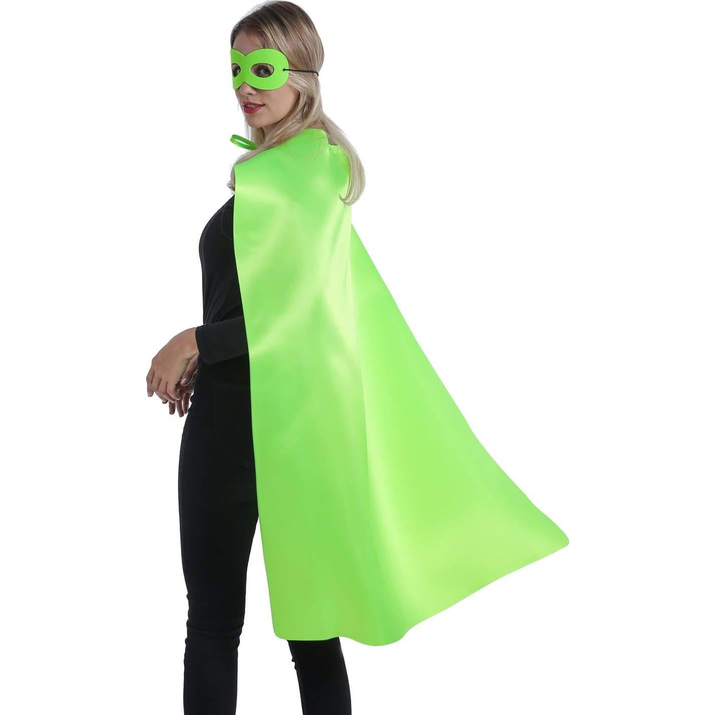 Capes y Máscaras de Superhéroe Kidsfere - 12 Colores para Adultos