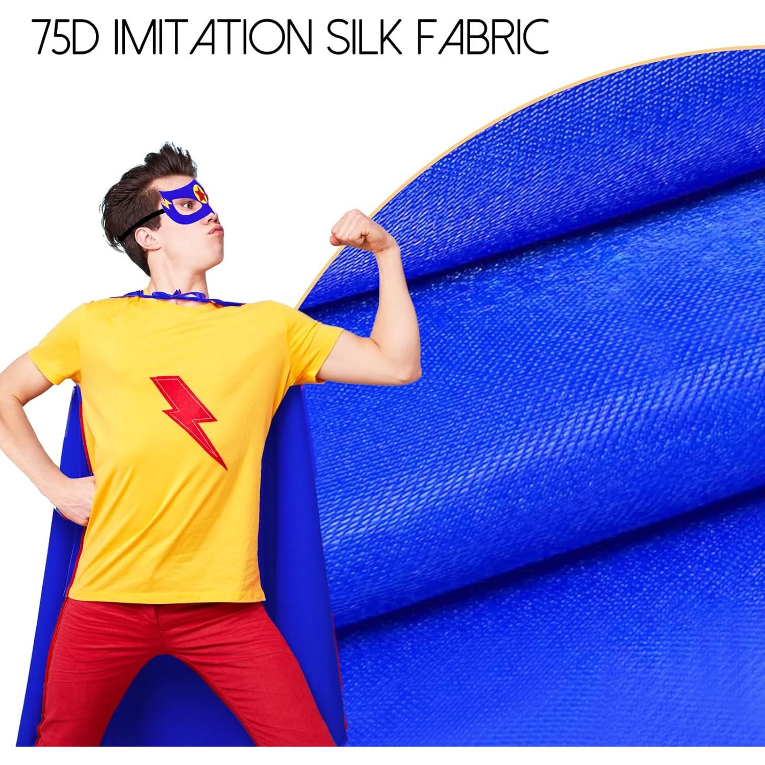 Disfraces de Superhéroe iROLEWIN con Capa y Máscara Adultos