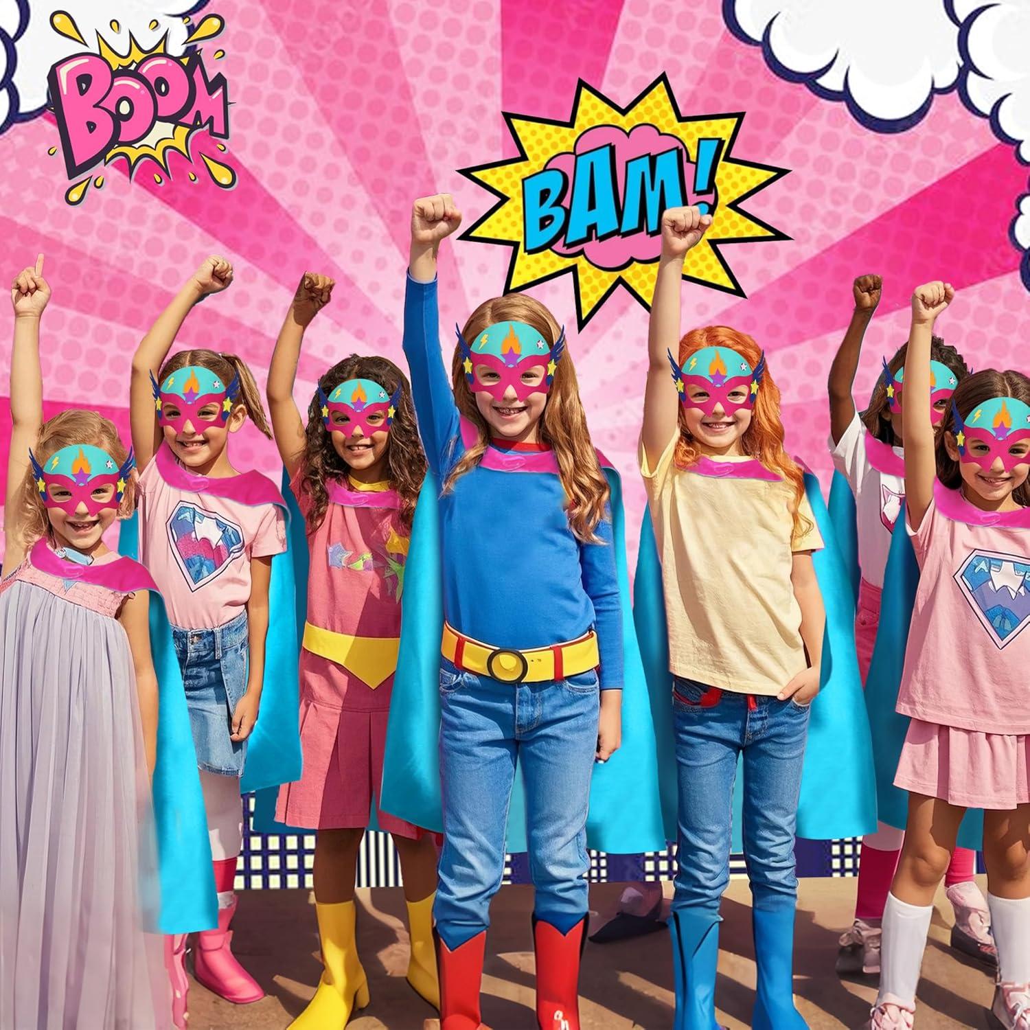 Capa y Máscara de Superhéroe D.Q.Z para Niños 70x70 cm