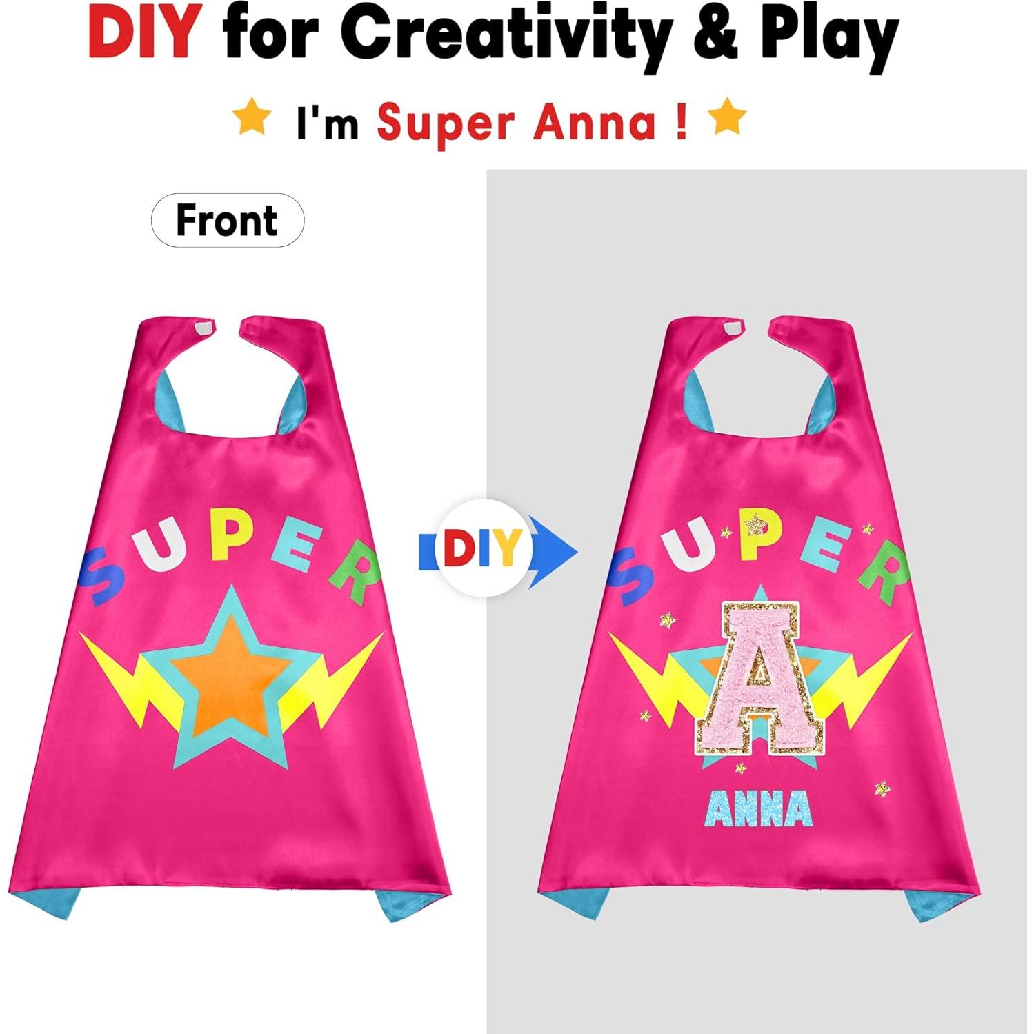 Capa y Máscara de Superhéroe D.Q.Z para Niños 70x70 cm