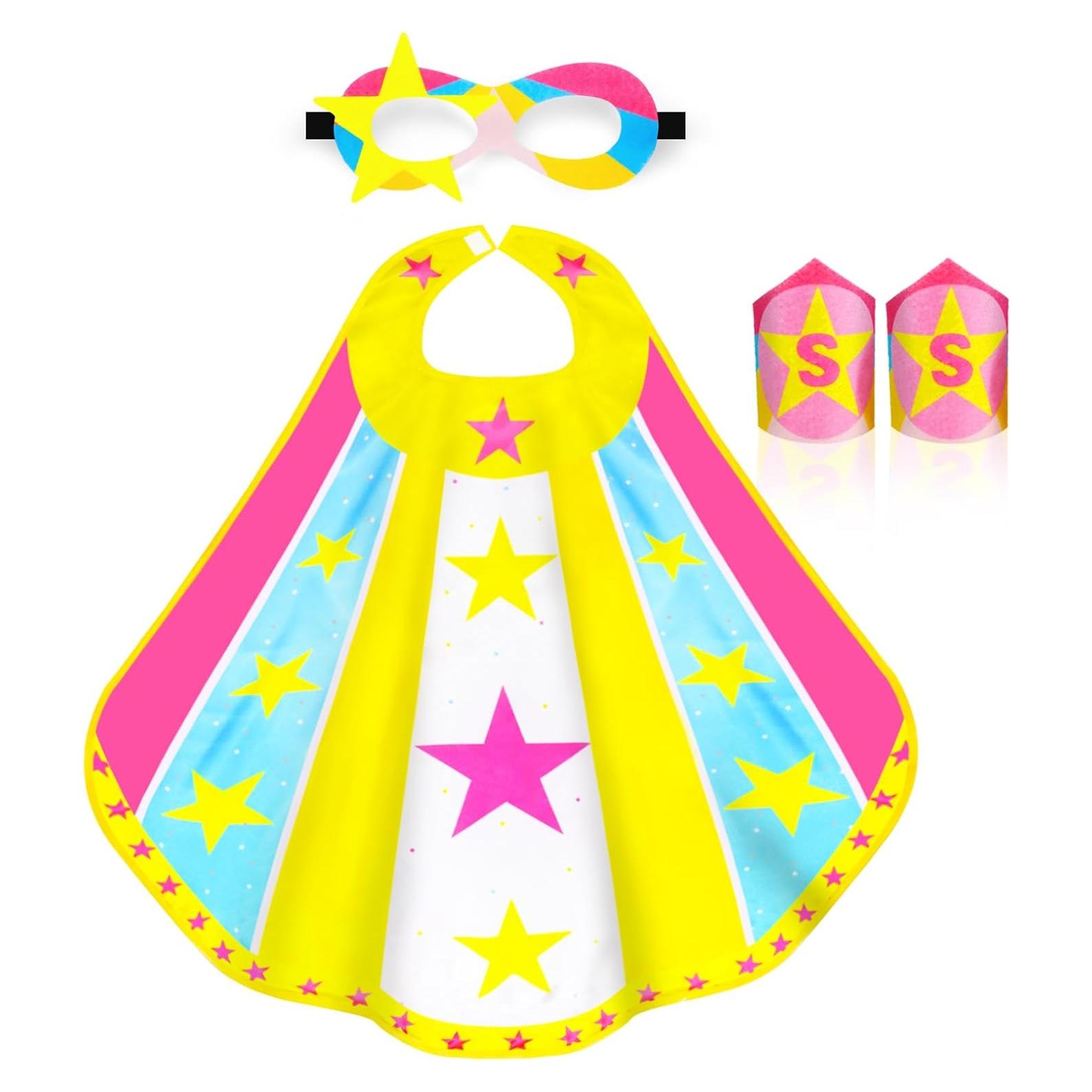 Disfraz de Superhéroe para Niños ROLEWIN - Capa Rosa 80 cm