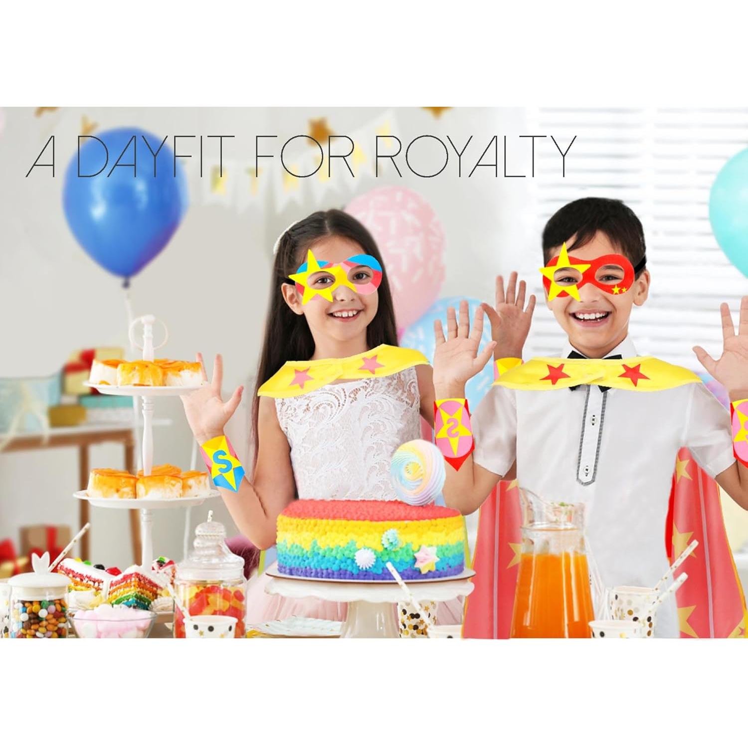 Disfraz de Superhéroe para Niños ROLEWIN - Capa Rosa 80 cm