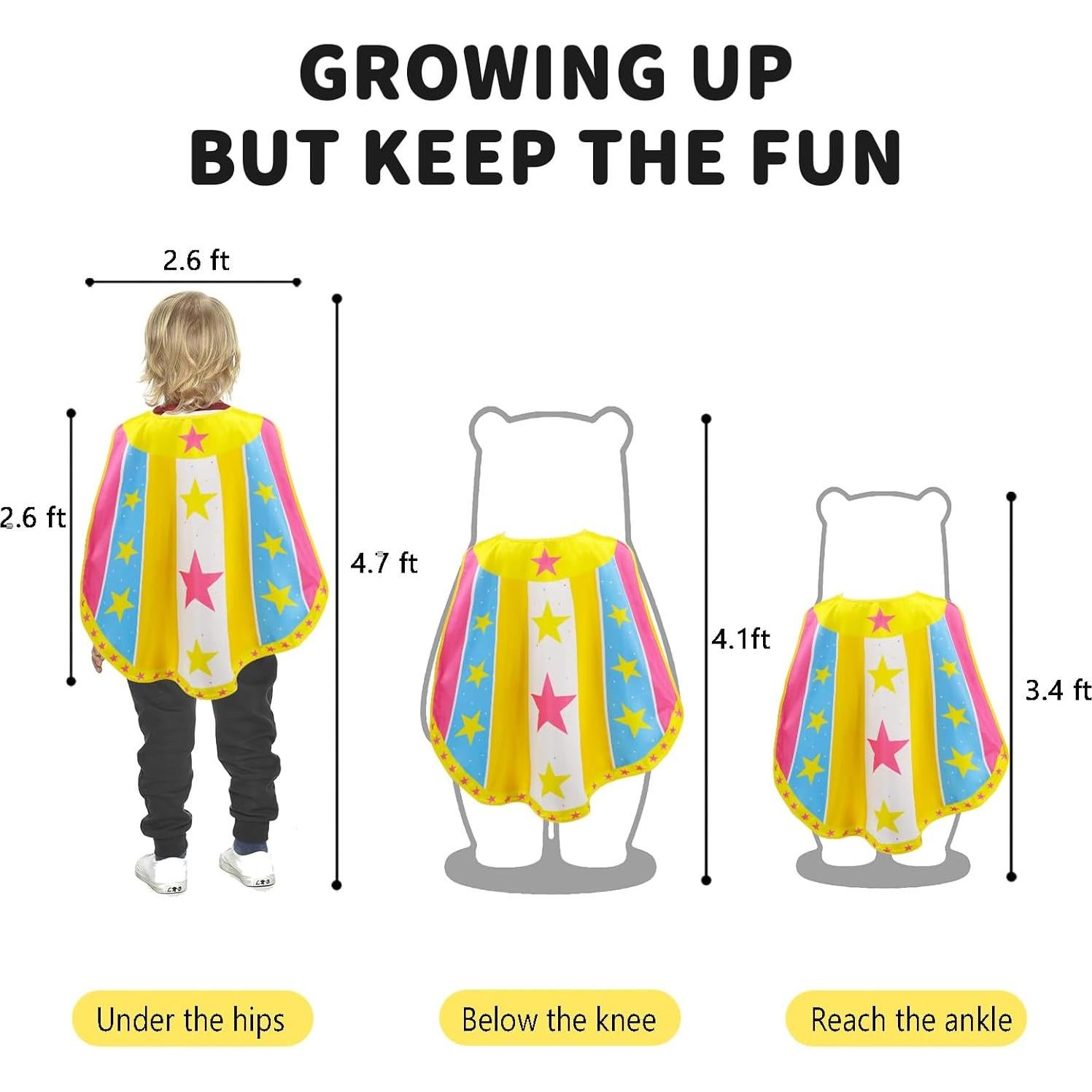 Disfraz de Superhéroe para Niños ROLEWIN - Capa Rosa 80 cm