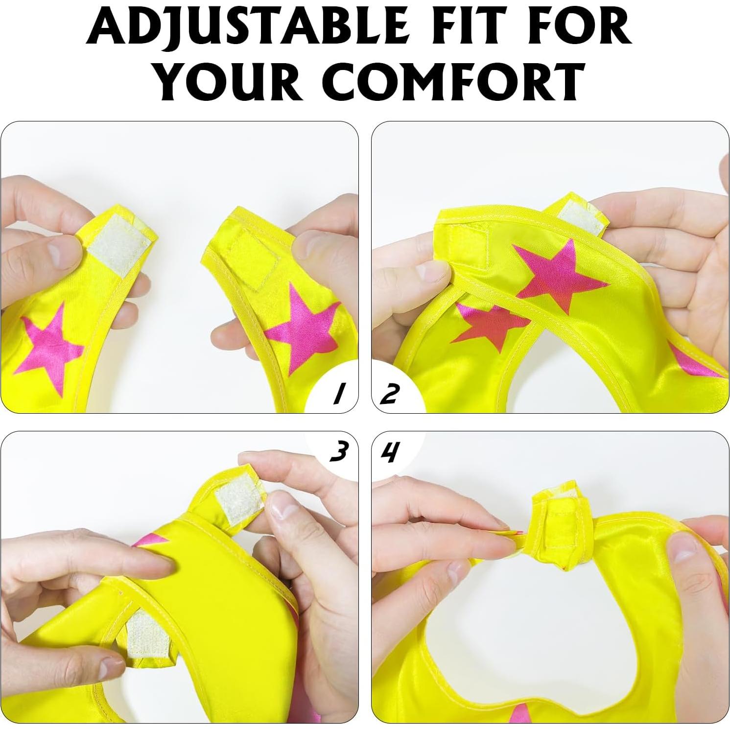 Disfraz de Superhéroe para Niños ROLEWIN - Capa Rosa 80 cm