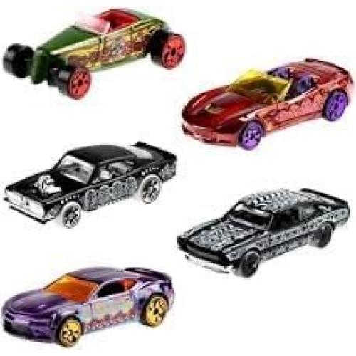 Conjunto de 5 Autos Diecast Hot Wheels 2021 Día de Muertos