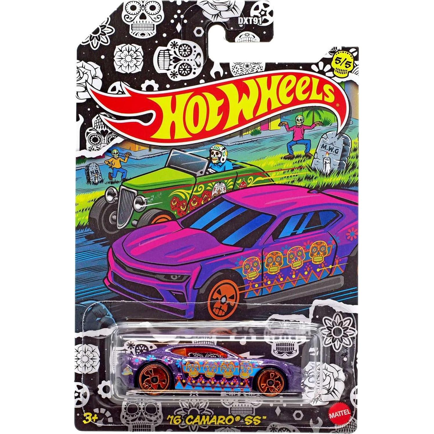 Conjunto de 5 Autos Diecast Hot Wheels 2021 Día de Muertos
