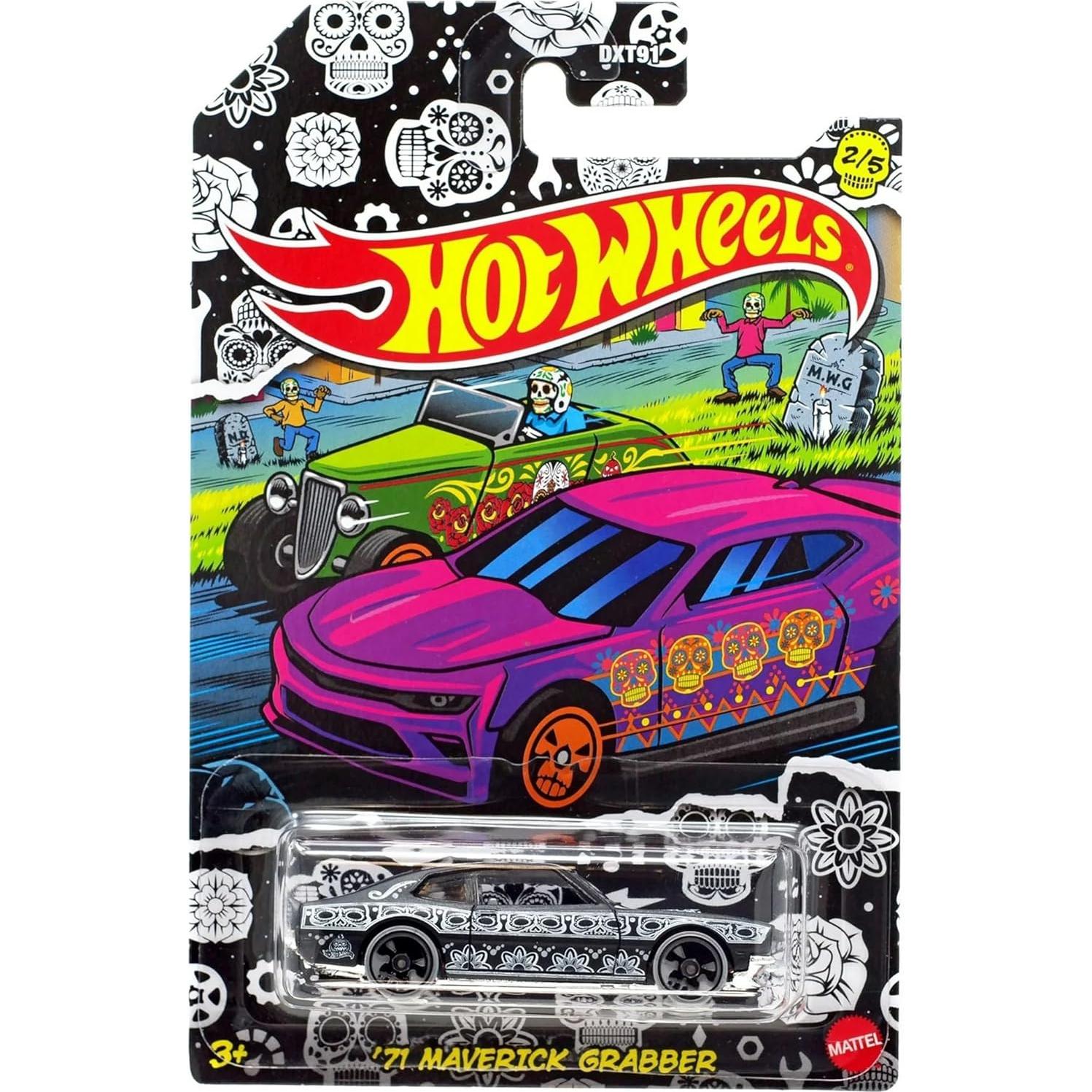 Conjunto de 5 Autos Diecast Hot Wheels 2021 Día de Muertos