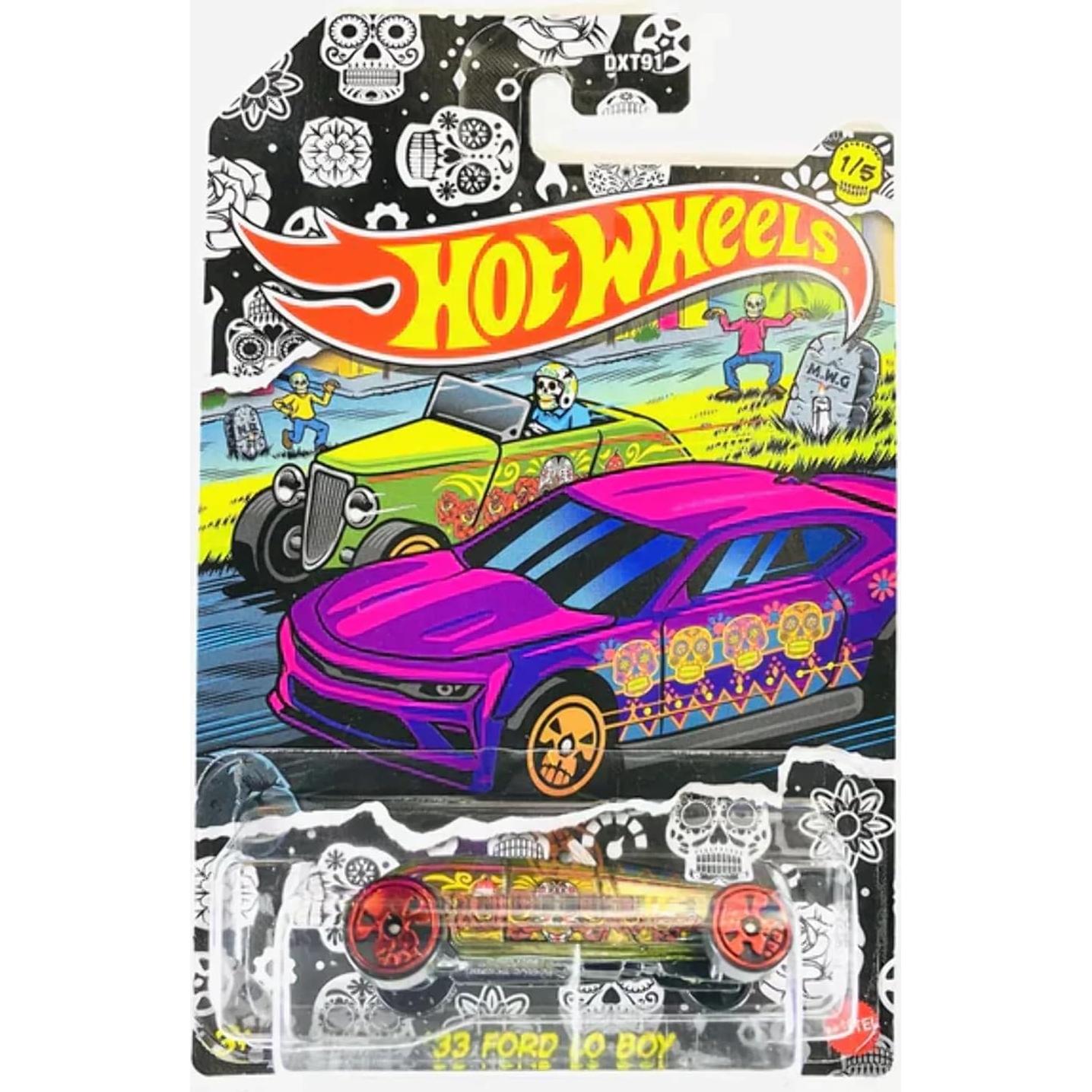 Conjunto de 5 Autos Diecast Hot Wheels 2021 Día de Muertos