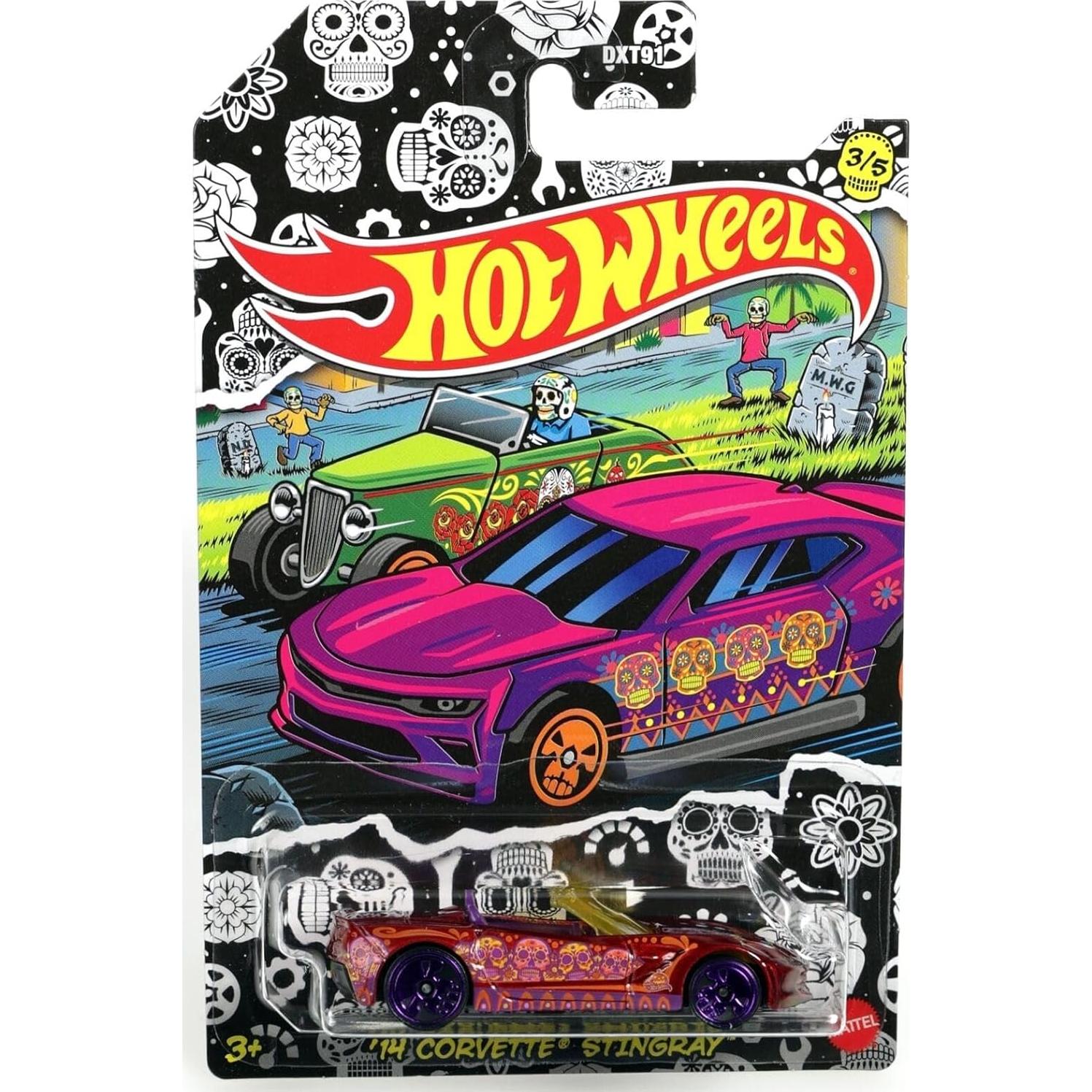 Conjunto de 5 Autos Diecast Hot Wheels 2021 Día de Muertos