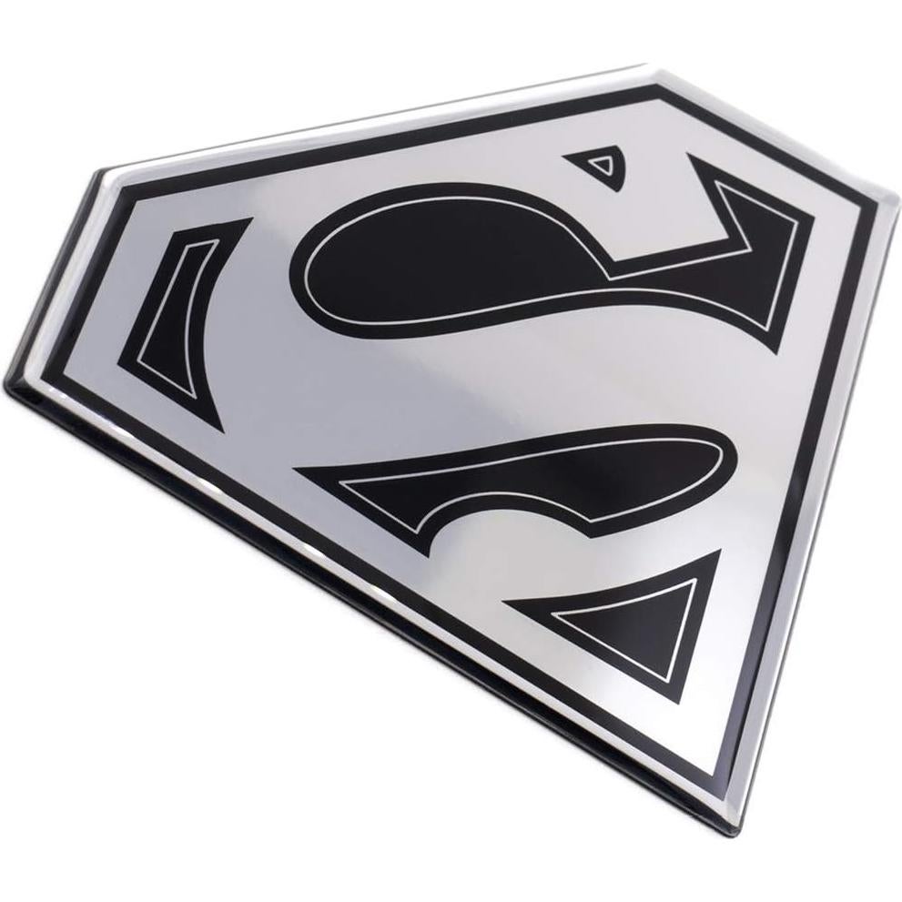 Emblema de Ventilador Superman Chrome 8.5x11cm Resistente