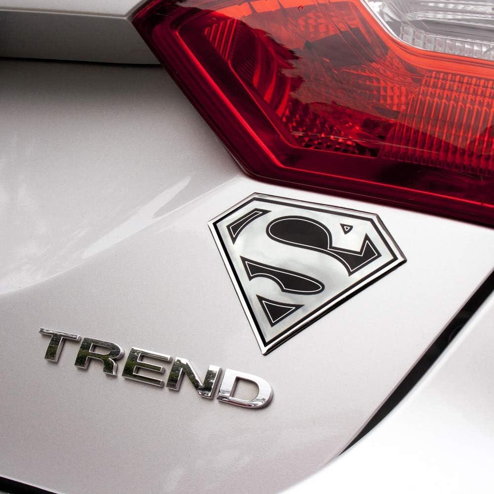 Emblema de Ventilador Superman Chrome 8.5x11cm Resistente