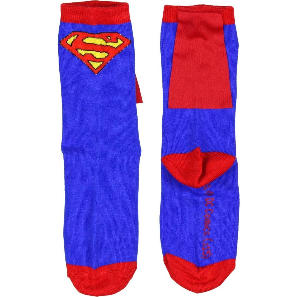 Calcetines de tripulación con capa DC Comics Superman Niños 5-7 años