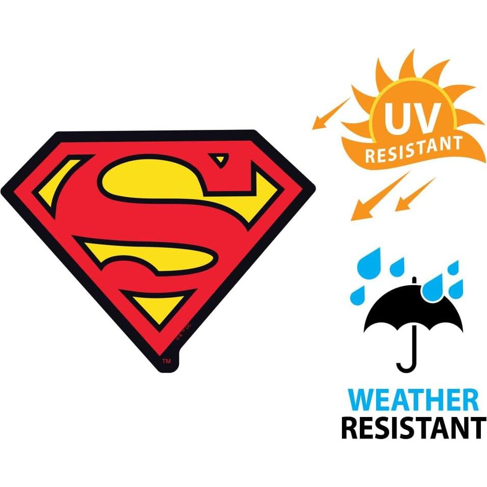 Calcomanía Premium Logo Superman 10.16 cm Vinilo para Autos