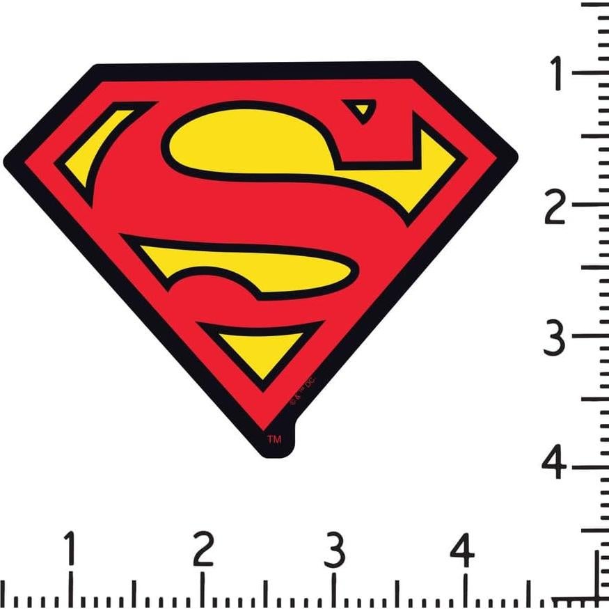 Calcomanía Premium Logo Superman 10.16 cm Vinilo para Autos