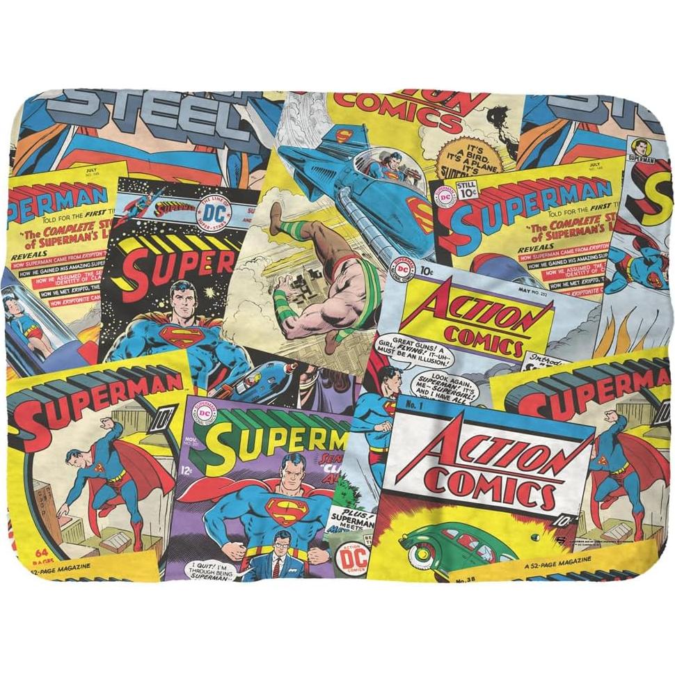 Manta de Bebé Sherpa Superman 76x102cm - Suave y Cálida